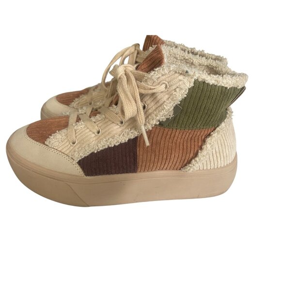 Rocket Dog Flair Irmo Comfort High Top Sneakers Womesn Size 6M Mauve Combo Cord - Picture 5 of 11